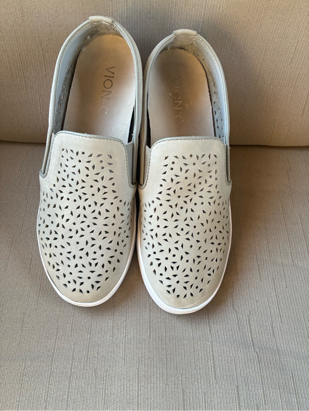 Vionic grey Slip-On Perforated Loafers